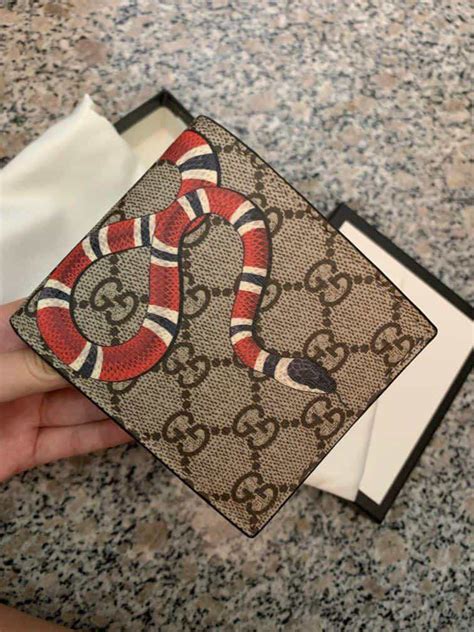 mens gucci snake wallet|gucci snake wallet inside.